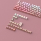 Contour Line Powder Blusher 104+29 Keys PBT Doubleshot Side Legends Keycaps Set Cherry Profile for Cherry MX Keyboard